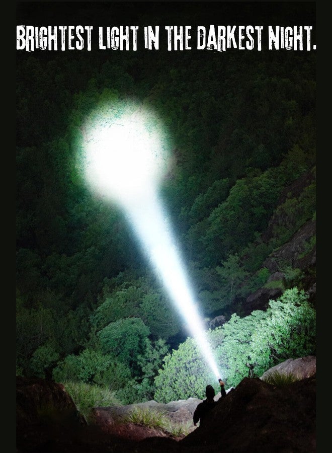 DEVIL Will Cry Long Range Rechargeable Torch with 4 Modes | Center Light & 2 Side Modes | World's Brightest LED Flashlight - Image 2